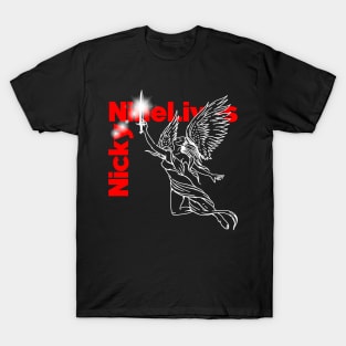 Nicky Nine Lives Orb Angel T-Shirt